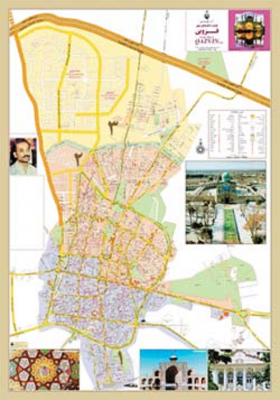 نقشه جدید شهر قزوین