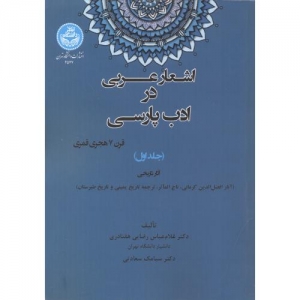 اشعار عربی در ادب پارسی جلد 1